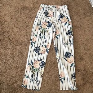 Summer/Spring outfit, cropped shirt & flare pants